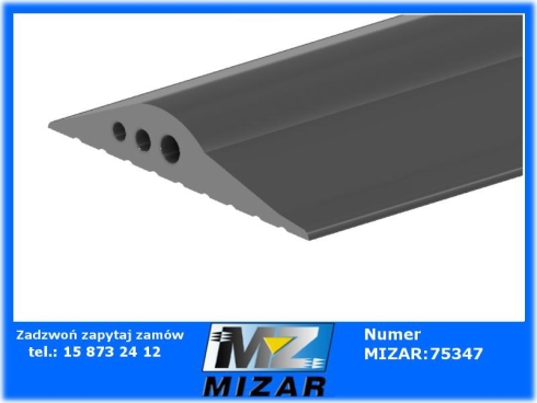 Uszczelka garażowa próg do bramy 78x14mm 3m-69282