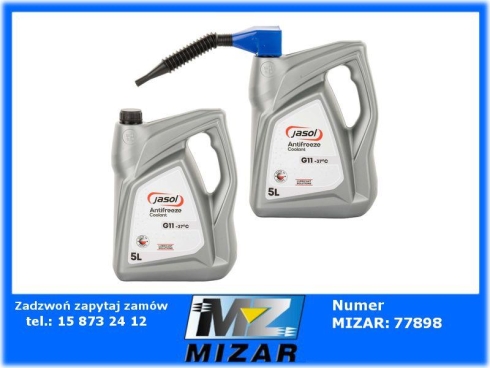 Płyn do chłodnic niebieski Jasol Coolant 5l zestaw 2szt. + lejek-69258