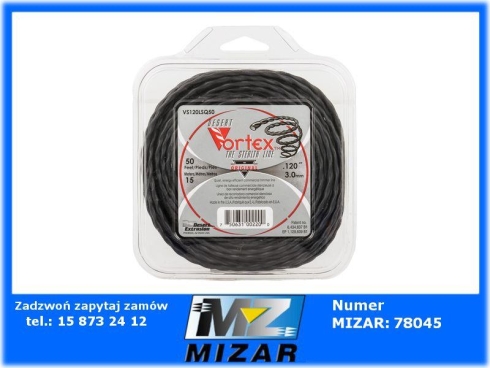 Żyłka tnąca do kosy 3mm 15mm Desert Extrusion VORTEX-69213