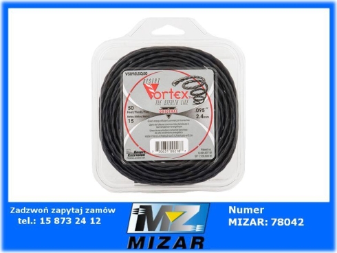 Żyłka tnąca do kosy 2,4mm 15m Desert Extrusion VORTEX-69211