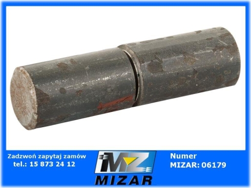 Zawias toczony 18x65mm do bramy drzwi-69347