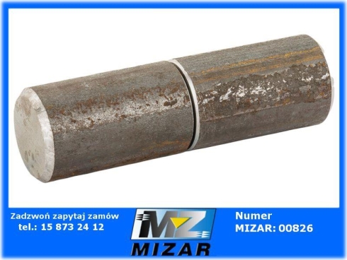 Zawias toczony 30x100mm do bramy drzwi-69334