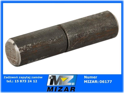 Zawias toczony 12x50mm do bramy drzwi-69346