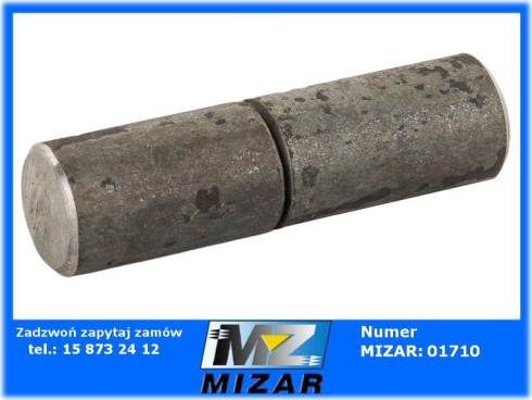 Zawias toczony 16x60mm do bramy drzwi-69337