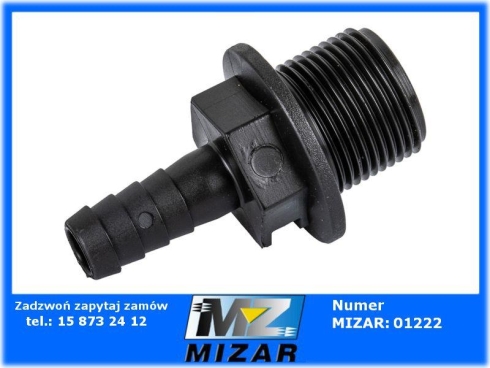 Przyłącze węża proste 13mm gwint zewnętrzny 3/4" Arag-69443