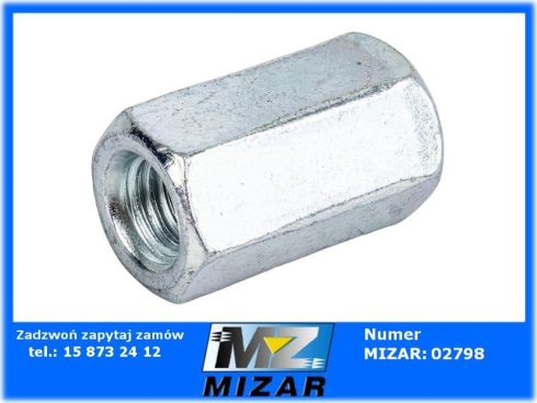 Nakrętka złączna M10x30 DIN6334 kl. 6 ocynk-69447