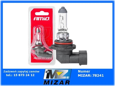 Żarówka HB4 12V 51W halogenowa 1szt. blister AMiO-69754