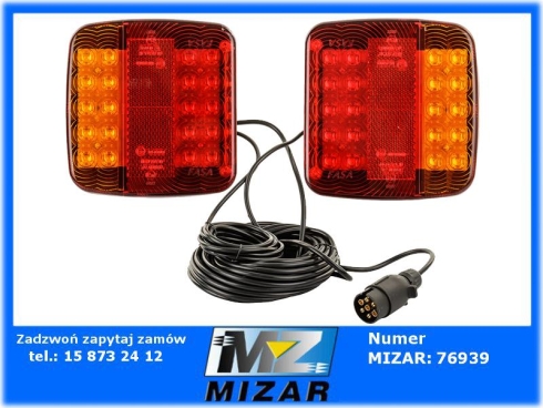 Lampy zespolone tylne LED na magnes z wtyczką 7-pin-69849