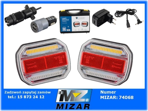 Lampy tylne LED zespolone bezprzewodowe 12V 24V Canbus-69844