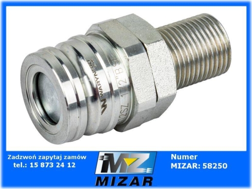 Szybkozłącze męskie wtyczka hamulcy hydraulicznych 1/2" GZ Waryński-69964