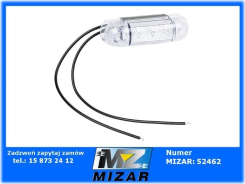 Lampa obrysowa tylna czerwona Led 12V 24V WAŚ-70155