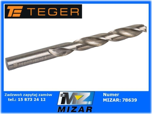 Wiertło do metalu 12,8mm HSS DIN 388 Teger-70447