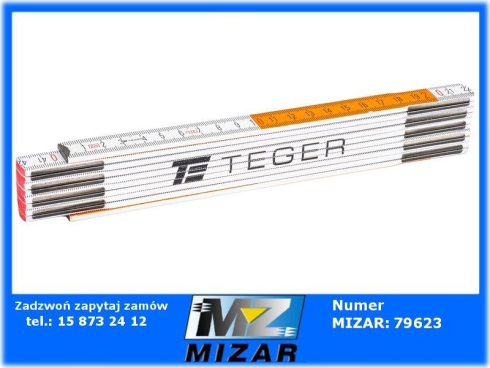 Miara składana 2m drewniana TEGER-70428