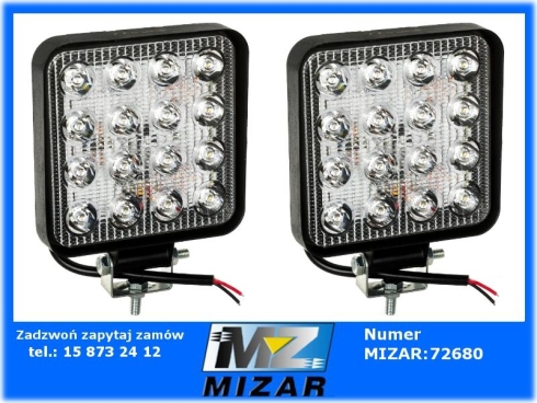 Lampa robocza halogen LED szperacz 16 LED 12V 24V 2 sztuki-70463