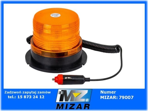 Światło ostrzegawcze KOGUT 12V 24V z magnesem pod zapalniczkę-70434