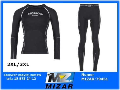 Bielizna termoaktywna męska góra dół rozmiar 2XL/3XL bezszwowa-71201