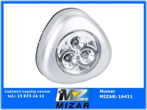 Mała lampka LED 68x21mm samoprzylepna uniwersalna na baterie 3xAAA -71350