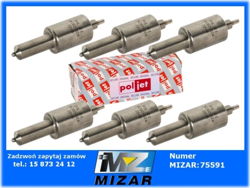 Końcówka wtryskiwacza SW400 Turbo Bizon zestaw 6szt D1LMK140/W23 POLJET-71339