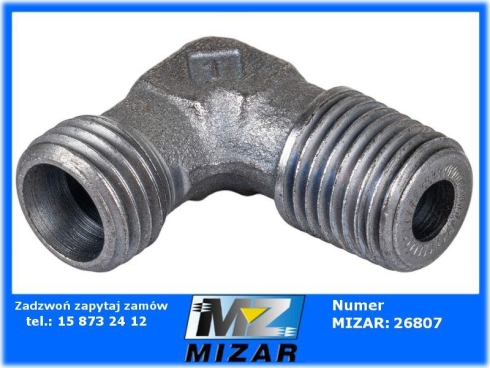 Przyłącze kolankowe 1/4" NPT / M14x1,5 cylindryczny-71451