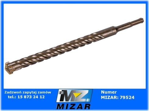 Wiertło do betonu 20x260mm SDS PLUS widiowe 4-ostrzowe DIN 8035 TEGER-71591