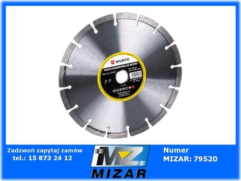 Tarcza diamentowa do betonu 230mm Wurth-71587