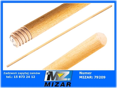 Kij do szczotki 120cm gwintowany trzonek TEGER-71541