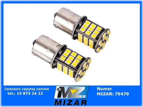 Żarówki P21W 48xLED 24V Ba15s samochodowe 2szt. M-Tech-71638