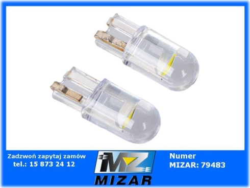 Żarówki diody W5W LED 12V DC W2.1x9.5d uniwersalne 2szt. M-Tech-71641