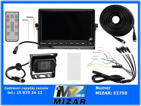 Kamera cofania z monitorem 10" przewód 20m-71667