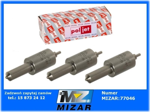 Końcówka wtryskiwacza MF3 MF255 C-360 3P 2646688 DSL150A38 zestaw 3szt. POLJET-71600