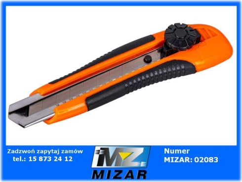 Nóż z ostrzem łamanym blokada śrubowa 18mm NEO Tools-71844