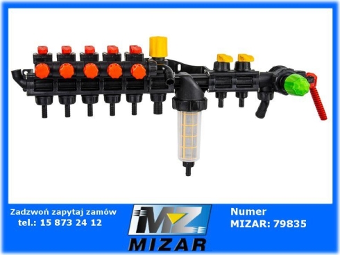 Rozdzielacz opryskiwacza stałociśnieniowy 5+2 HD Agroplast-71974