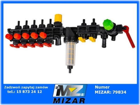 Rozdzielacz opryskiwacza stałociśnieniowy 5+2 HD góra Agroplast-71988