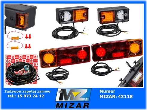 Instalacja elektryczna Ursus C-360 pod alternator + lampy LED-71991