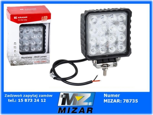 Lampa robocza LED do ciągnika 12-24V 48W światło rozproszone-72001