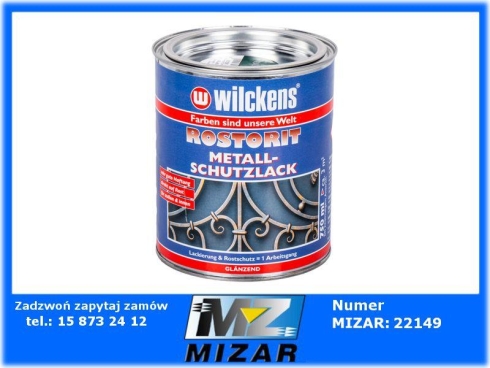 Lakier bezpośrednio na rdzę 750ml Wilckens RAL6005 zielony-72176