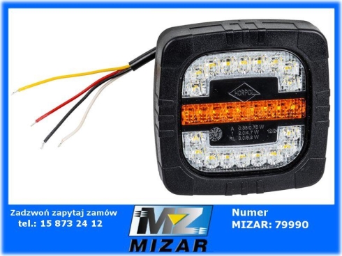 Lampa ledowa do ciągnika 12V 24V 3-funkcje przednia Roca LZD2802-72210