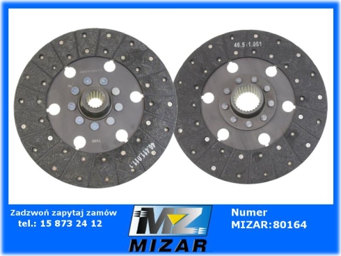 Tarcza sprzęgła C-360 I oraz II stopień pleciona THM 46411011 + 46511061-72553