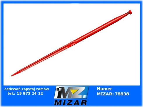 Ząb ładowacza czołowego 1100mm M22x1,5 kuty-72608