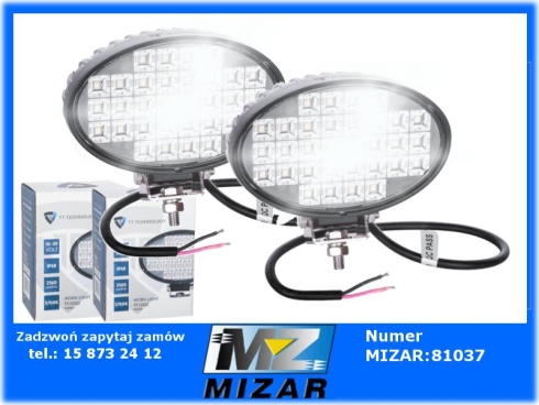 Lampa robocza LED 12V 24V 32W diody OSRAM rozproszona 2szt.-72991