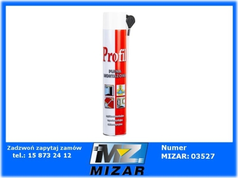 Pianka poliuretanowa montażowa Profil Soudal 750ml wężykowa-73182