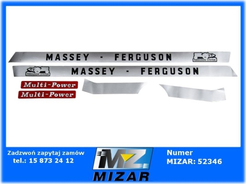 Naklejki Massey Ferguson MF135 Zestaw 6szt. 3406972M91-73170