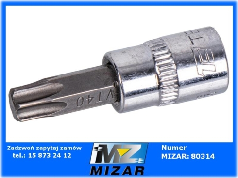 Klucz nasadowy 1/4" z bitem TORX 37mm T40 TEGER-73288