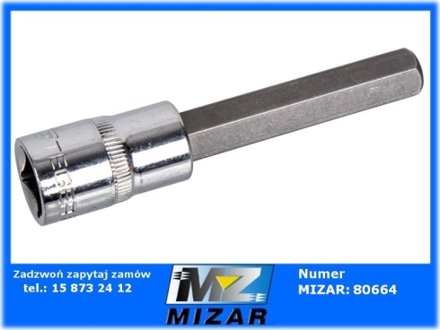 Klucz nasadowy 1/2" imbus 12mm HEX 100mm TEGER-73492