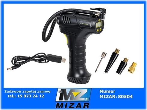 Kompresor powietrza bezprzewodowy 150PSI 4 adaptery Carmotion-73410