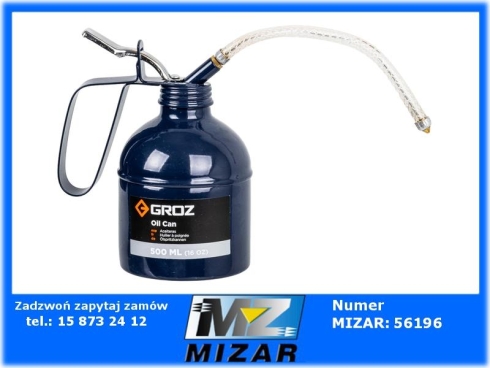 Olejarka z pompką 500ml metalowa Groz-73560