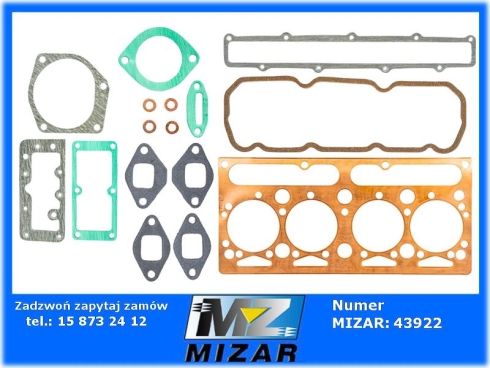 Uszczelki silnika górne zestaw Massey Ferguson 4222920M91-73551