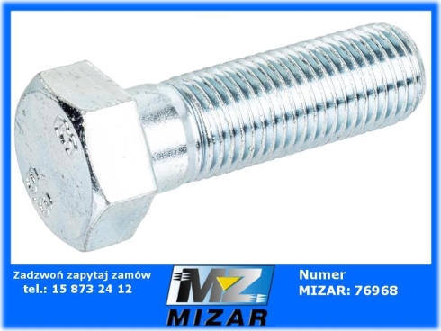 Śruba M22x2,5 pół gwint kl. 8,8 ocynk 1szt.-73566