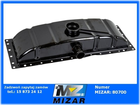 Zbiornik chłodnicy górny metalowy węższy Jumz 550x193mm 361301050-73583