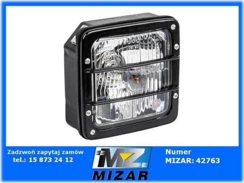 Lampa przednia MTZ kwadrat bez pozycji 8703152000 z żarówką H4-73670